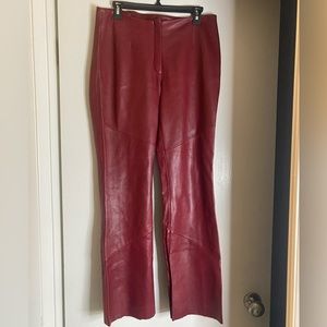 Pelle Studio, Wilson’s, Vintage Red Leather Pants, Size 10